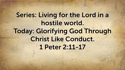 Glorifying God Through Christ Like Conduct Logos Sermons